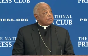 Cardinal Wilton Gregory of Washington speaks at the National Press Club, Sept. 8, 2021. National Press Club/YouTube